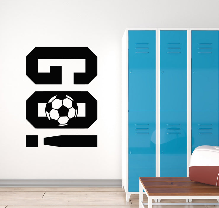 Vinyl Wall Decal Soccer Ball Go Play The Game Team Sports Stickers Mural (g1408)