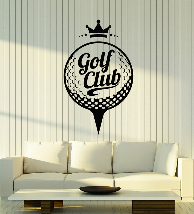 Виниловая наклейка на стену Гольф Спортивный клуб Гольфист Мяч Поющий Символ Искусство Наклейки Фреска (g7327)
