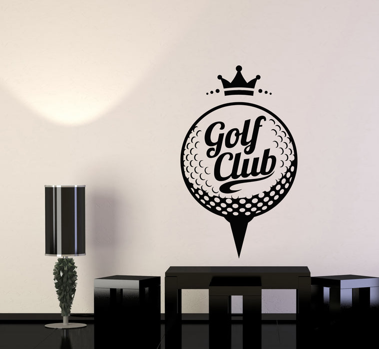 Виниловая наклейка на стену Гольф Спортивный клуб Гольфист Мяч Поющий Символ Искусство Наклейки Фреска (g7327)