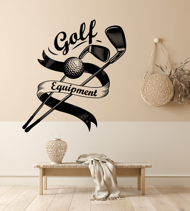 Vinyl Wall Decal Golf Equipment Sport Game Interior Stickers Mural (g6711)