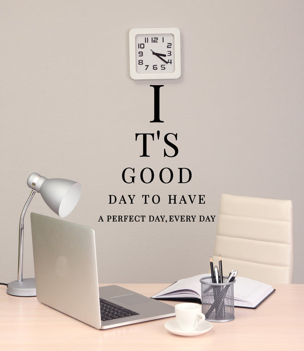 Vinyl Wall Decal Lettering Good Perfect Day Inspire Phrase Stickers Mural (g7969)
