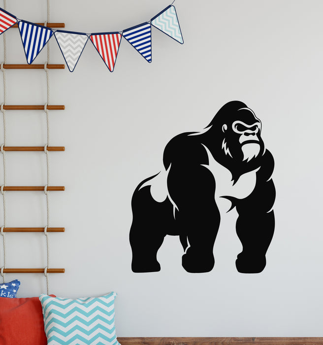 Vinyl Wall Decal Animal Gorilla Primate Monkey Zoo Child Room Stickers Mural (g6334)