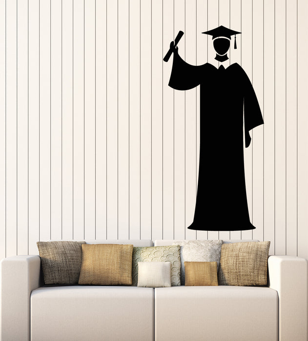 Vinyl Wall Decal Graduate School Knowledge University College Stickers Mural (g2255)