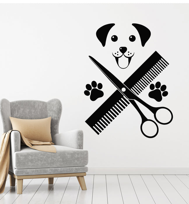 Vinyl Wall Decal Purity Pets Care Grooming Hygiene Animals Beauty Stickers Mural (g7885)