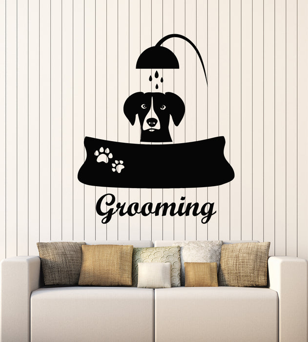 Vinyl Wall Decal Pet Grooming Beauty Salon Home Animals Decor Stickers Mural (g5231)