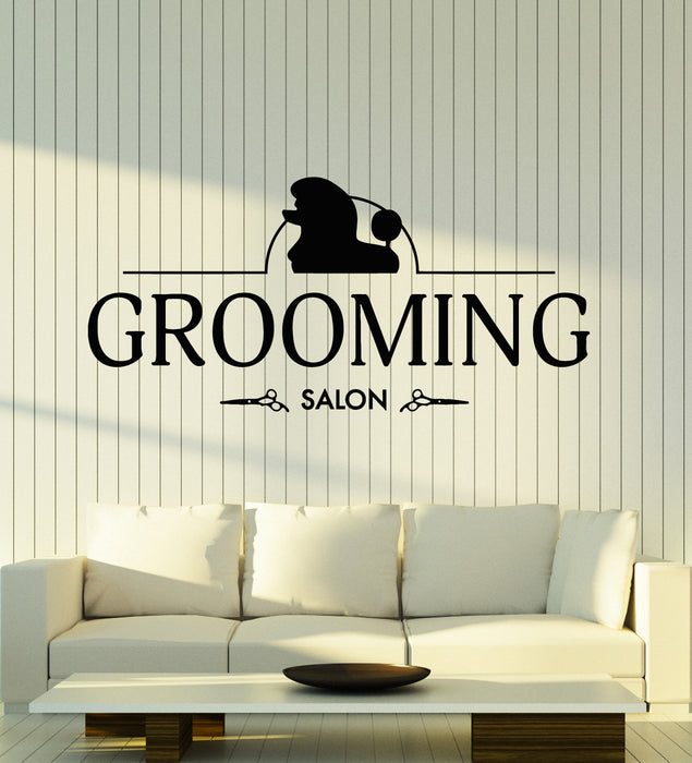 Vinyl Wall Decal Grooming Salon Pet Home Animals Care Stickers Mural (g5235)