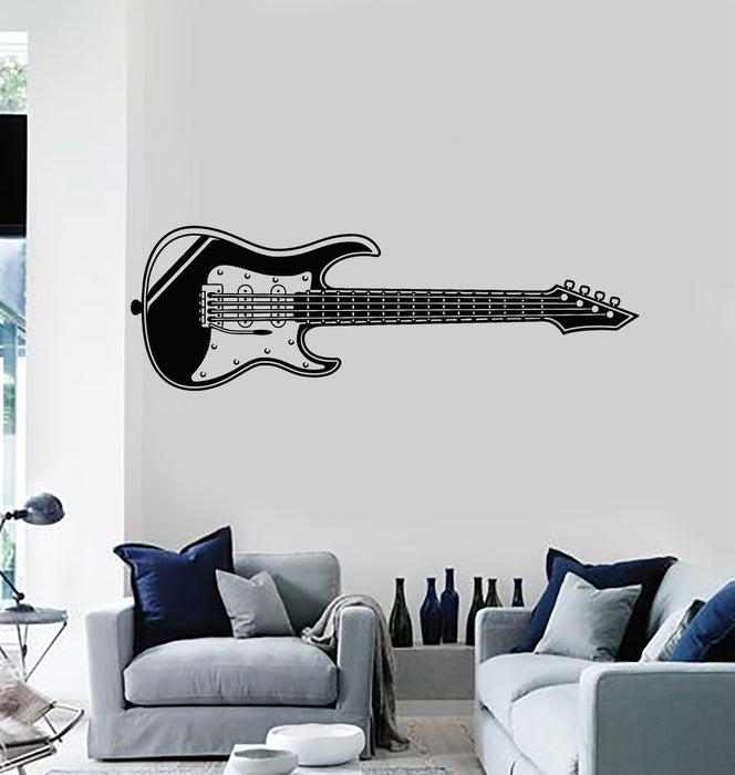 Vinyl Wall Decal Electric Guitar Music Rock Pop Instrument Stickers Mural (g1732)