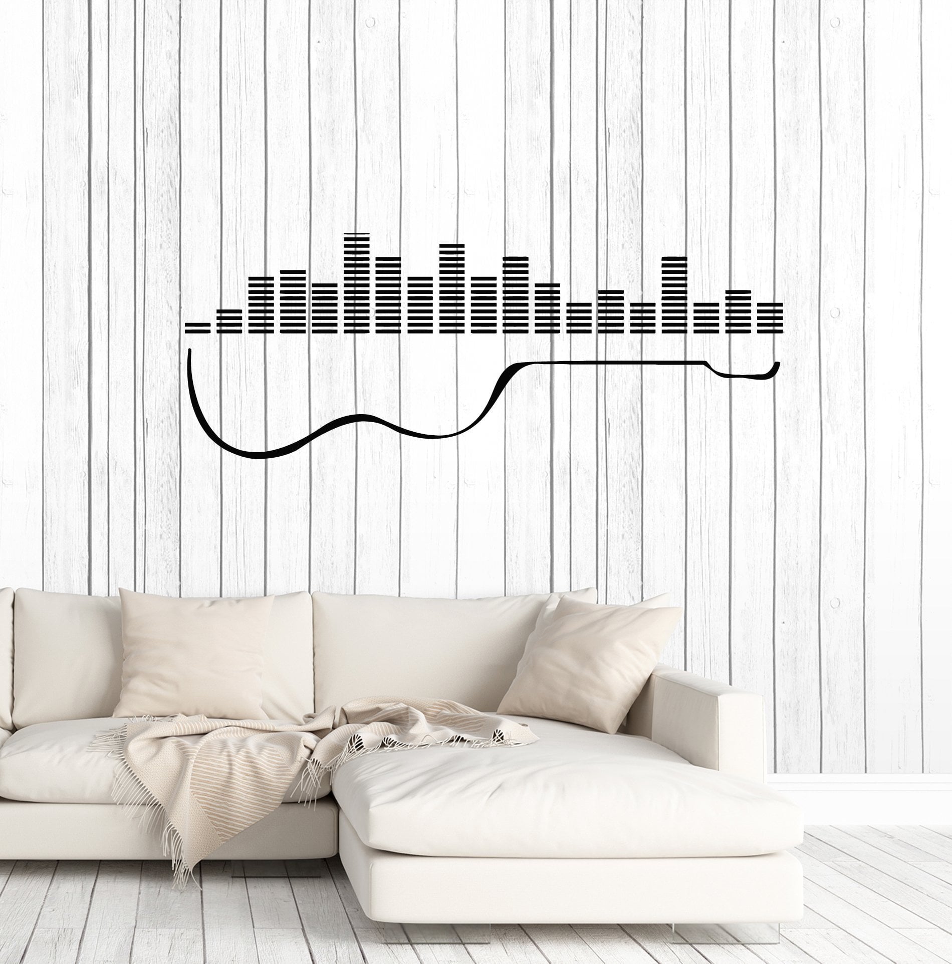 Vinyl Wall Decal Guitar Musical Instrument Mixer DJ Sound Stickers Mur ...