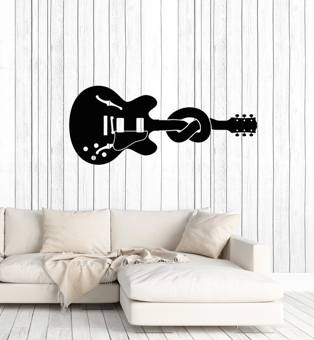 Vinyl Wall Decal Guitar Musical Instrument Node Bass Strings Stickers Mural (g2006)