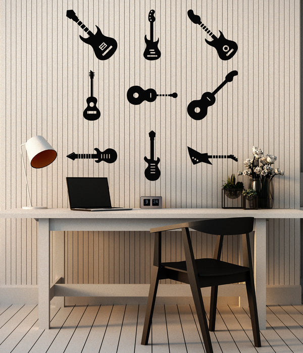Vinyl Wall Decal Electric Guitar Musical Instrument Music Teen Room Stickers Mural (g5755)