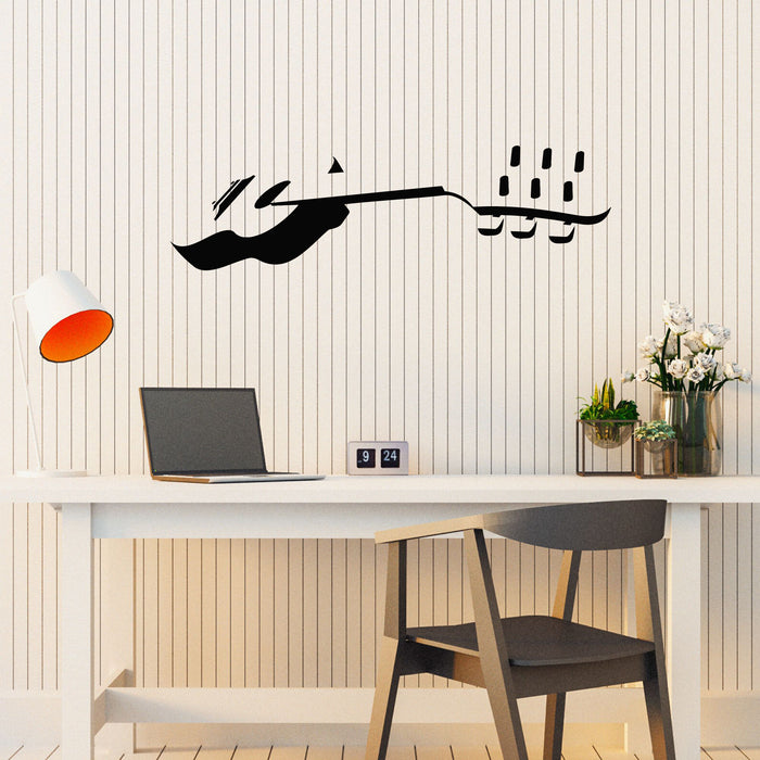 Vinyl Wall Decal Abstract Acoustic Guitar Musical Instrument Stickers Mural (g8221)