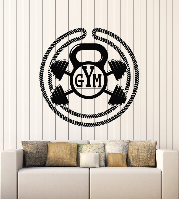 Vinyl Wall Decal Bodybuilding Fitness Gym Lifestyle Sport Club Stickers Mural (g2414)