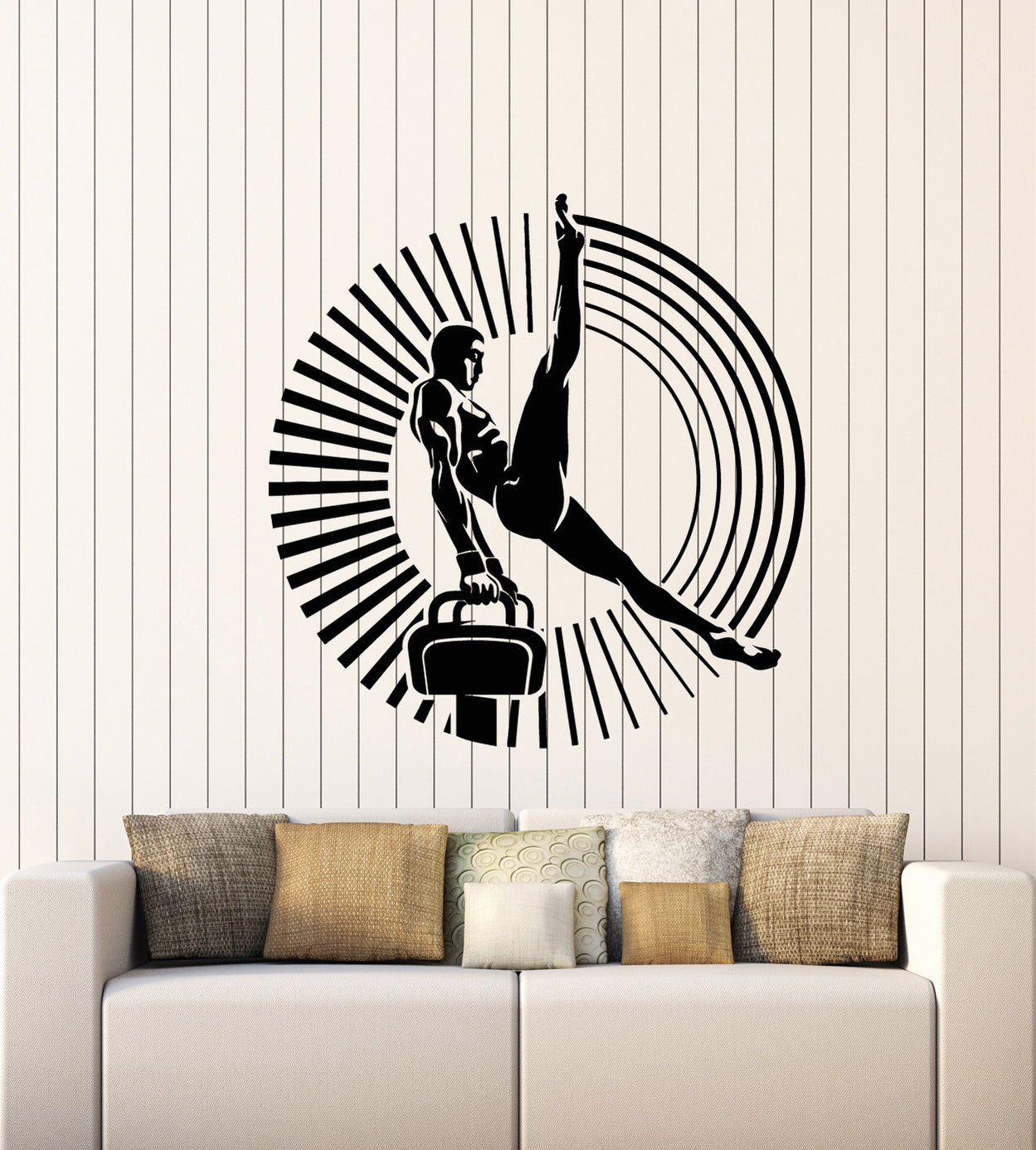 Vinyl Wall Decal Aerial Acrobatics Gymnastic Air Athlete Gymnast Sport ...