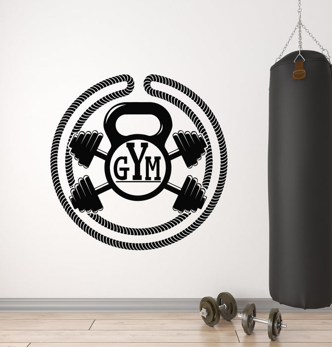 Vinyl Wall Decal Bodybuilding Fitness Gym Lifestyle Sport Club Stickers Mural (g2414)