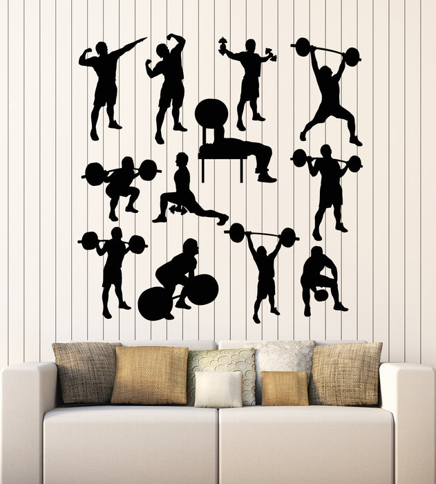 Vinyl Wall Decal Fitness Sports Gym Bodybuilding Iron Man Sport Stickers Mural (g5605)