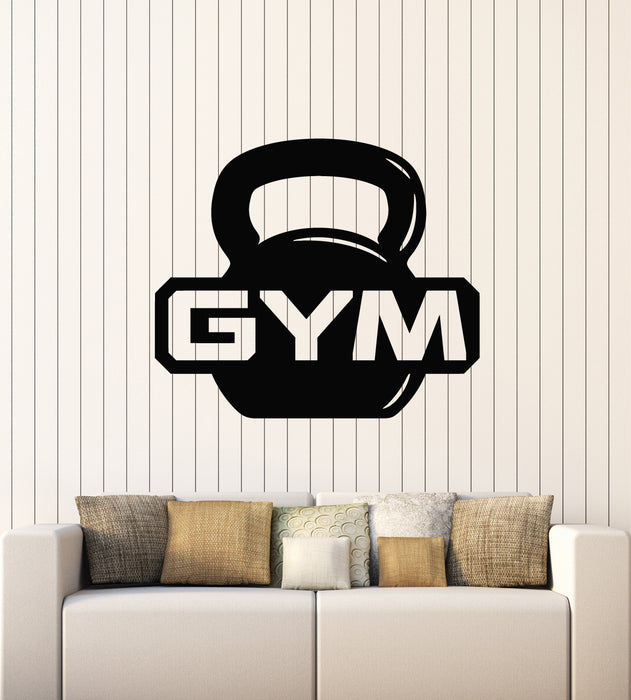 Vinyl Wall Decal Gym Man Fitness Bodybuilding Sports Decor Stickers Mural (g5863)
