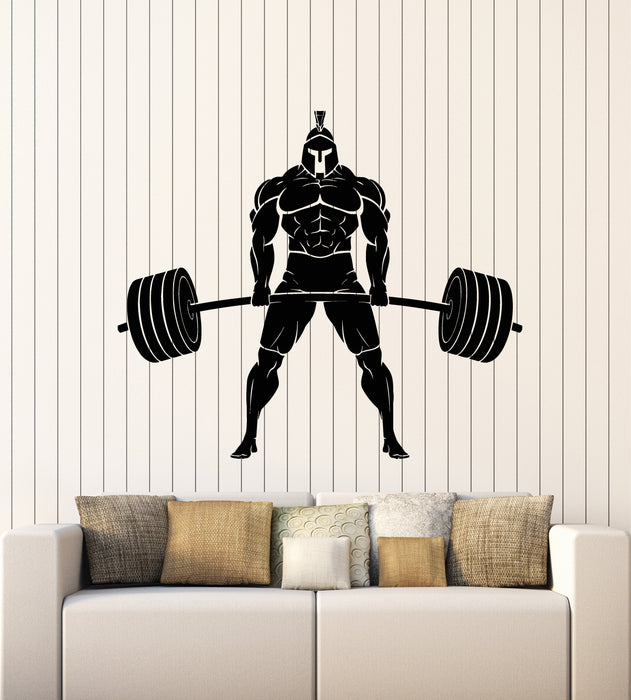 Autocollant mural en vinyle Bodybuilding Fitness Strongman Iron Sports Gym Stickers Mural (g6619)