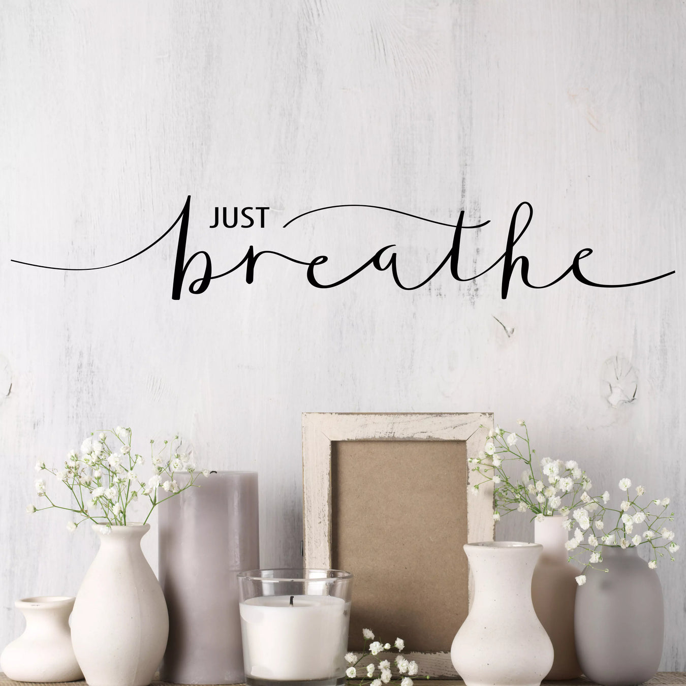 Breathe And Yoga Quotes Wall Decals