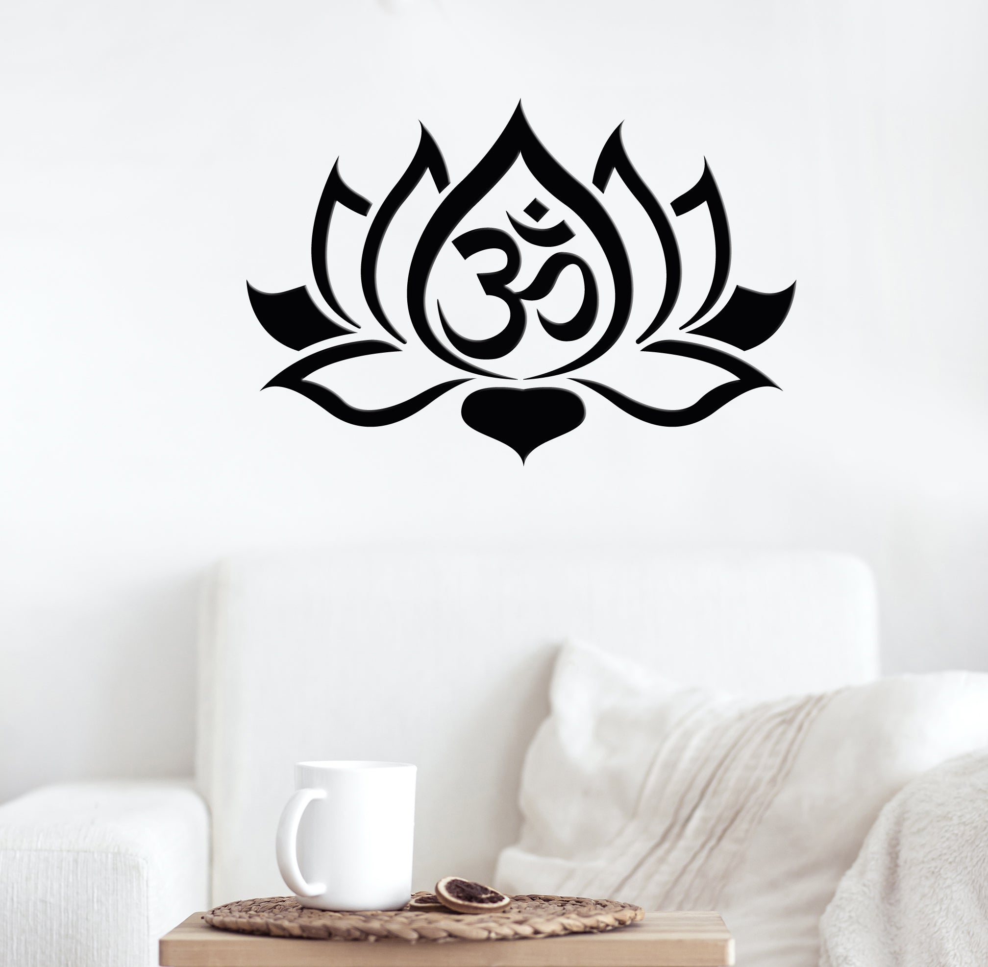 Vinyl Wall Decal Lotus Breathe Yoga Studio Meditation Stickers Mural 1 ...