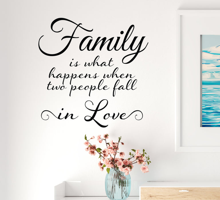 Vinyl Wall Decal Inspiring Quote Words Family Home Love Stickers Mural 22.5 in x 22.5 in gz306