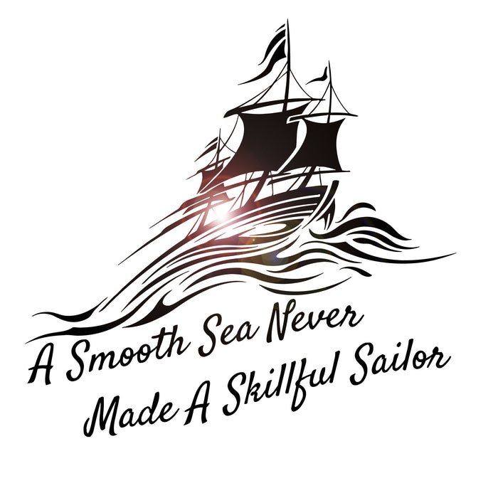 Wall Decal Ocean Waves Sailor Sea Interior Decor Vinyl Decor gz406