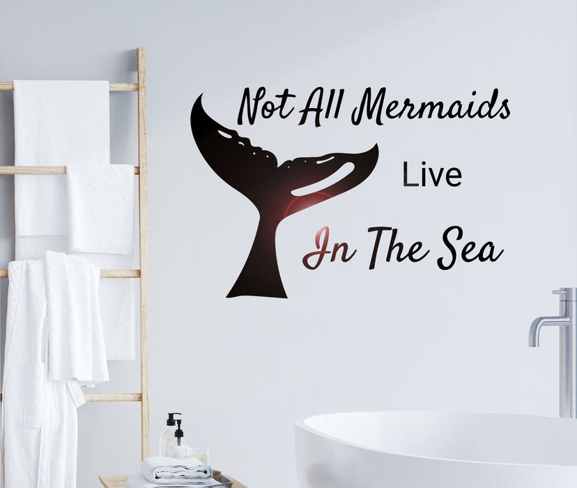 Wall Decal Mermaid Bedroom Sea Fairtale Interior Vinyl Decor gz412