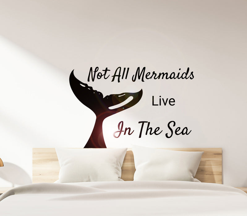 Wall Decal Mermaid Bedroom Sea Fairtale Interior Vinyl Decor gz412