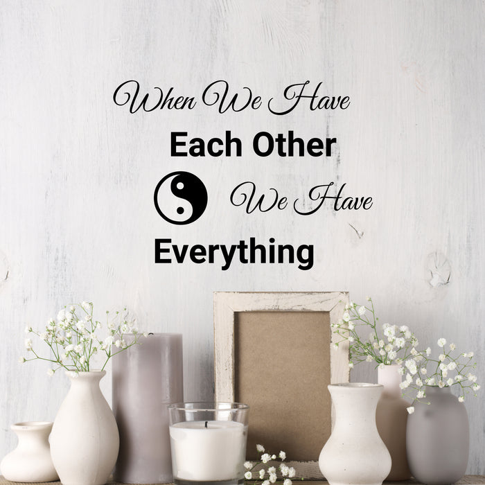 Wall Decal Family Quote Everything Love Home Vinyl Decor Black 22.5 x 16.5 gz431