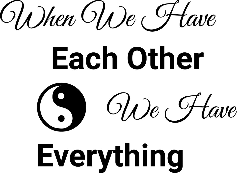 Wall Decal Family Quote Everything Love Home Vinyl Decor Black 22.5 x 16.5 gz431