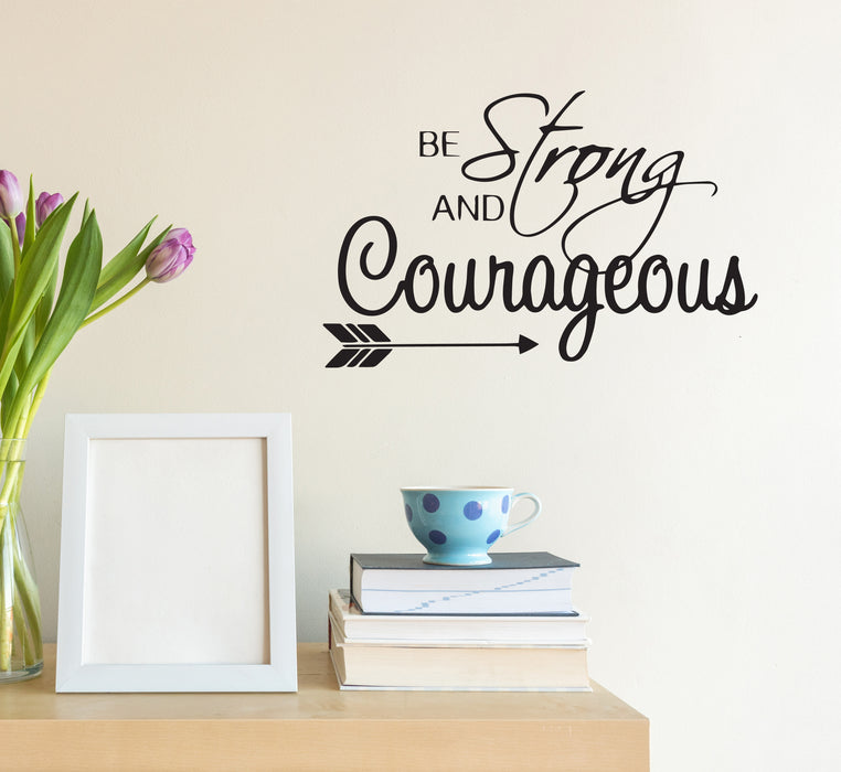 Wall Decal Girl Strong Gorgeous Quote Vinyl Decor Black 22.5 in x 14.5 in gz480
