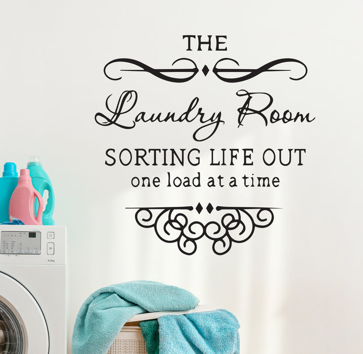 Laundry Wall Decal Laundry Co. Sign Large Laundry Room Decor