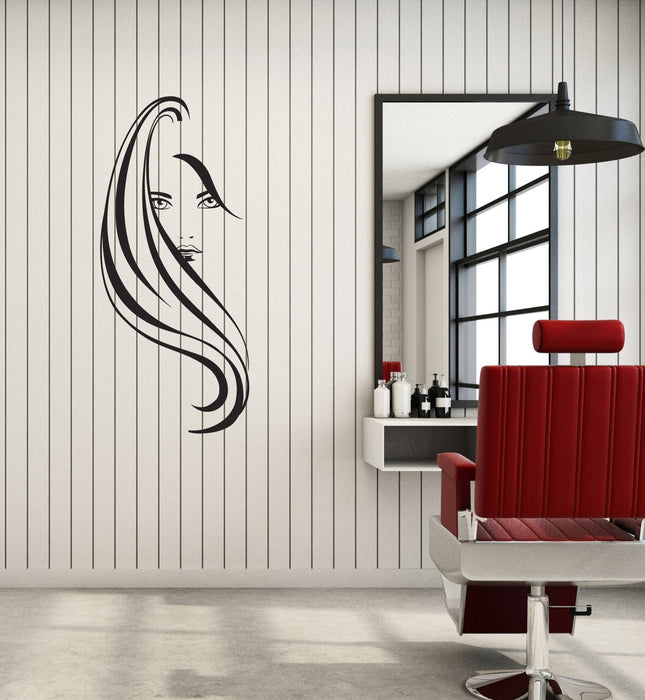 Wall Sticker Beauty Salon Hair Spa Woman Barbershop Decor Vinyl Decal (g016)