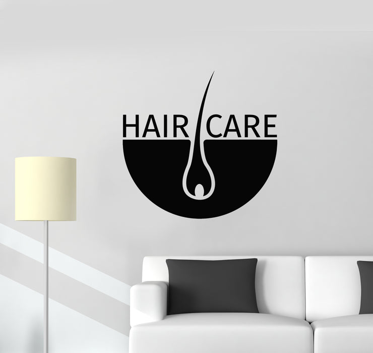 Vinyl Wall Decal Hair Salon Barbershop Care Trichology Cosmetology Clinic Stickers Mural (g328)