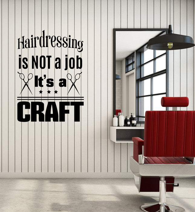Vinyl Decal Wall Sticker For Barbershop Hair Beauty Salon Haircut Hairdressing Unique Gift (g128)