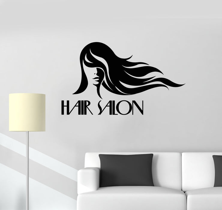 Vinyl Wall Decal Hair Salon Woman Stylist Hairdressing Decor Art Stickers Mural (ig5607)