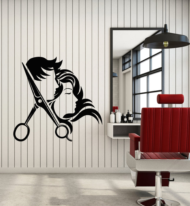 BARBER SHOP VINYL WANDKLOK KLOK | American Sale Shop BARBER SHOP VINYL WANDKLOK KLOK | American Sale Shop