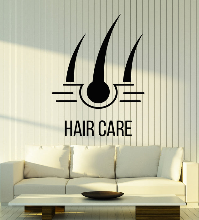 Vinyl Wall Decal Hair Care Health Clinic Trichology Salon Stickers Mural (g5118)