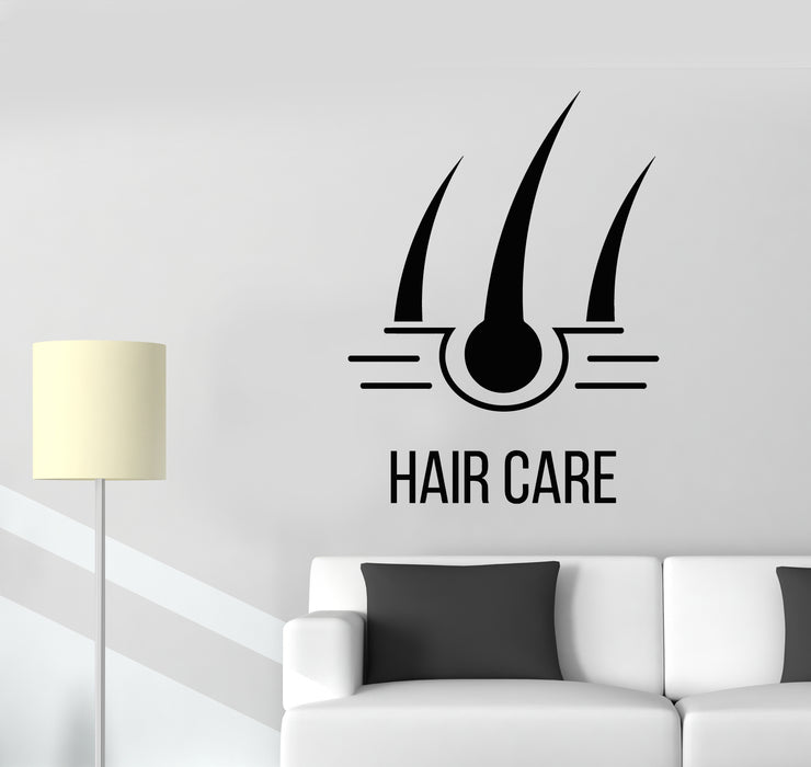 Vinyl Wall Decal Hair Care Health Clinic Trichology Salon Stickers Mural (g5118)