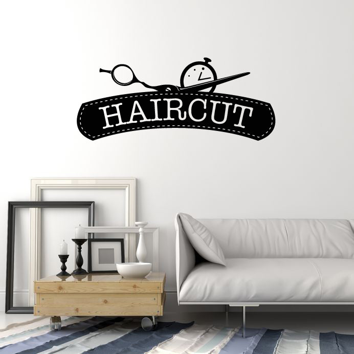 Vinyl Wall Decal Scissors Hairdresser Haircut Hair Salon Stickers Mural (g4167)