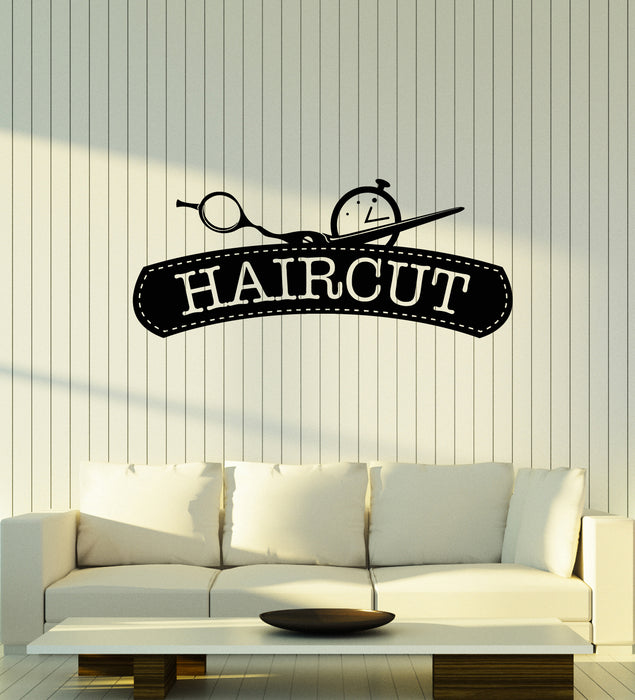 Vinyl Wall Decal Scissors Hairdresser Haircut Hair Salon Stickers Mural (g4167)