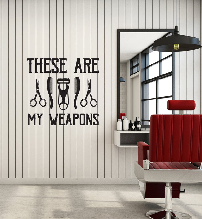 Vinyl Wall Decal Hairdresser Saying Barber Quote Barbershop Hair Salon Interior Stickers Mural (ig5996)