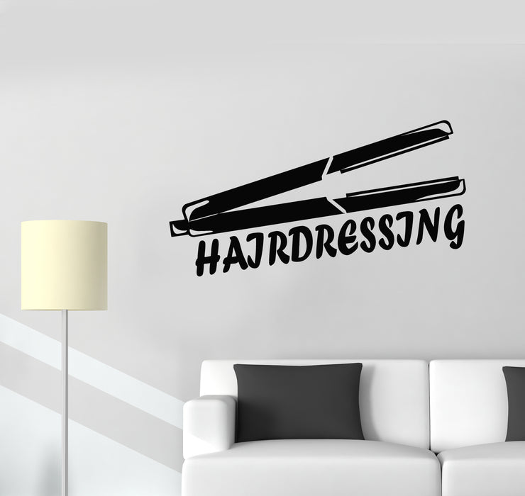 Vinyl Wall Decal Hairdresser Haircut Long Hair Beauty Style Stickers Mural (g3492)