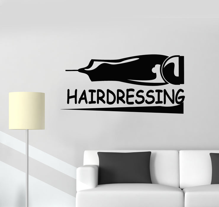 Vinyl Wall Decal Hairdressing Hair Haircut Beauty Barbershop Stickers Mural (g3495)