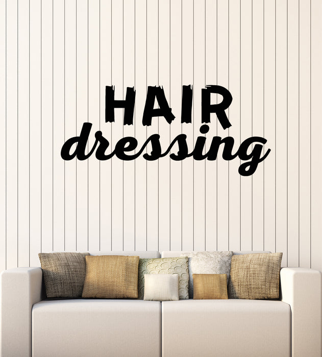 Vinyl Wall Decal Lettering Hair Dressing Beauty Salon Decor Stickers Mural (g3496)