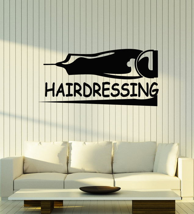 Vinyl Wall Decal Hairdressing Hair Haircut Beauty Barbershop Stickers Mural (g3495)