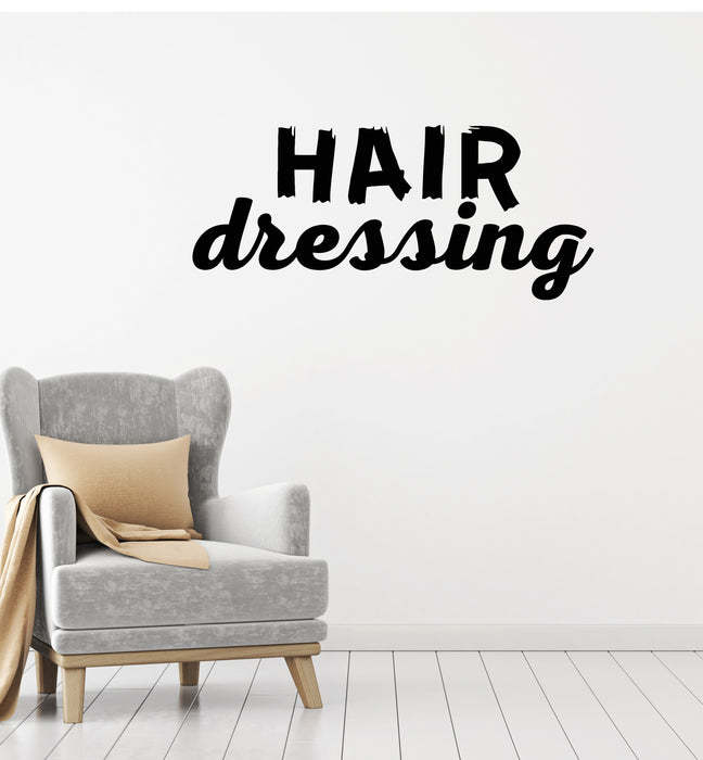 Vinyl Wall Decal Lettering Hair Dressing Beauty Salon Decor Stickers Mural (g3496)