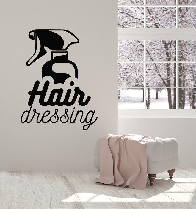 Vinyl Wall Decal Hair Dressing Beauty Salon  Barber Tools Stickers Mural (g3490)