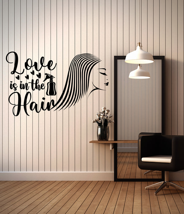 Vinyl Wall Decal Beauty Hair Salon Quote Hairdressing Decor Idea Stickers Mural (ig6342)