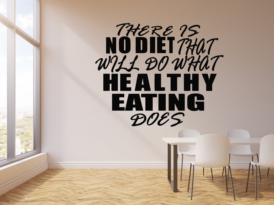 Vinyl Wall Decal Healthy Eating Quote Art Home Decor Stickers Mural (g164)