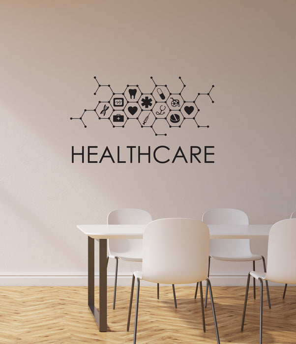 Vinyl Wall Decal Healthcare Medical Office Hospital Clinic Health Stickers Mural (ig6062)